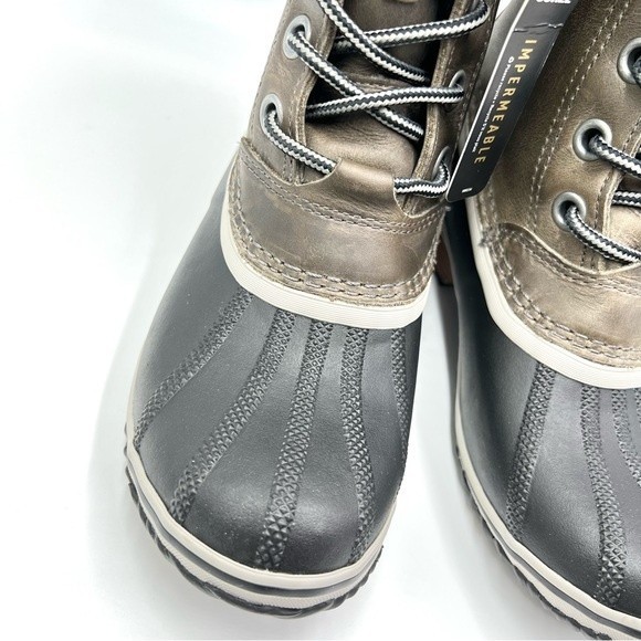 Sorel Women's Slimpack Lace II Winter Snow Rain Duck Boots Quarry Black Size 7 - Picture 6 of 13
